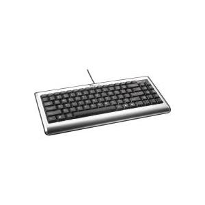 Targus Compact USB Keyboard - Tastatur - USB - Englisch - Großbritannien und Nordirland - Schwarz, Silber (AKB05UK)