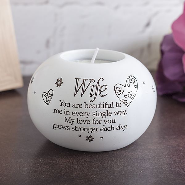 Wife Sentiment Tea Light Holder