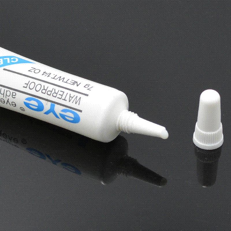2 Piece Waterproof False Eyelash Glue White & Black Clear Adhesive for Eyelashes Glue Freeshiping Eyelash Glue
