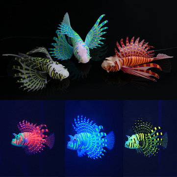 Aquarium Ornament Glowing Effect Silicone Artificial Decor