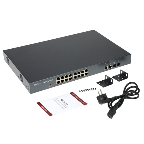 16 Port IEEE802.3af POE Switch/Injector Power over Ethernet for IP Camera VoIP Phone AP devices 1016POE-AF