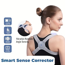 Adjustable Intelligent Posture Trainer Smart Posture Corrector Upper Back Brace Clavicle Support for Men and Women Pain Relief Lightinthebox