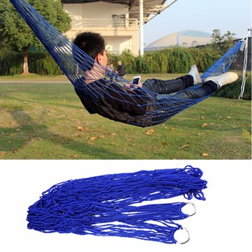 Nylon Swinging Chair Hammock Hanging Mesh Sleeping Bed Swing Outdoor Patio Garden Furniture