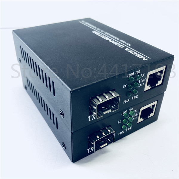 2pcs sfp fiber to rj45 converter gigabit sfp gpon/olt media converter 1000mbps media transceiver fiber optica switch