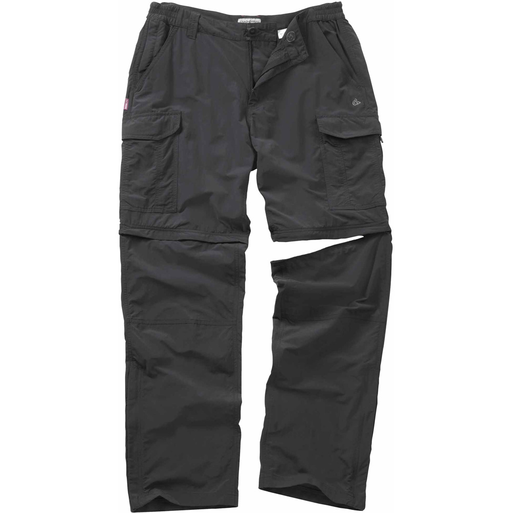 Craghoppers Mens NosiLife Convertible Walking Trousers Black