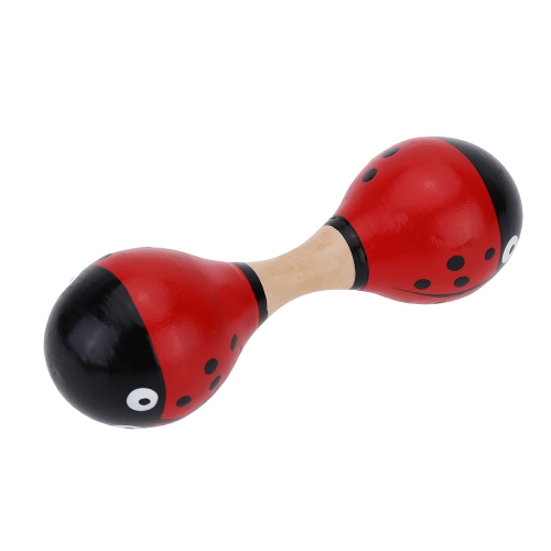 Hochet en bois coloré dispositif trembleur Maraca Sound Musical Instrument jouet cadeau pour KTV Party Kids Baby