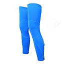 mangas más cálidas de poliéster y spandex azul ciclismo transpirable piernas de los hombres
