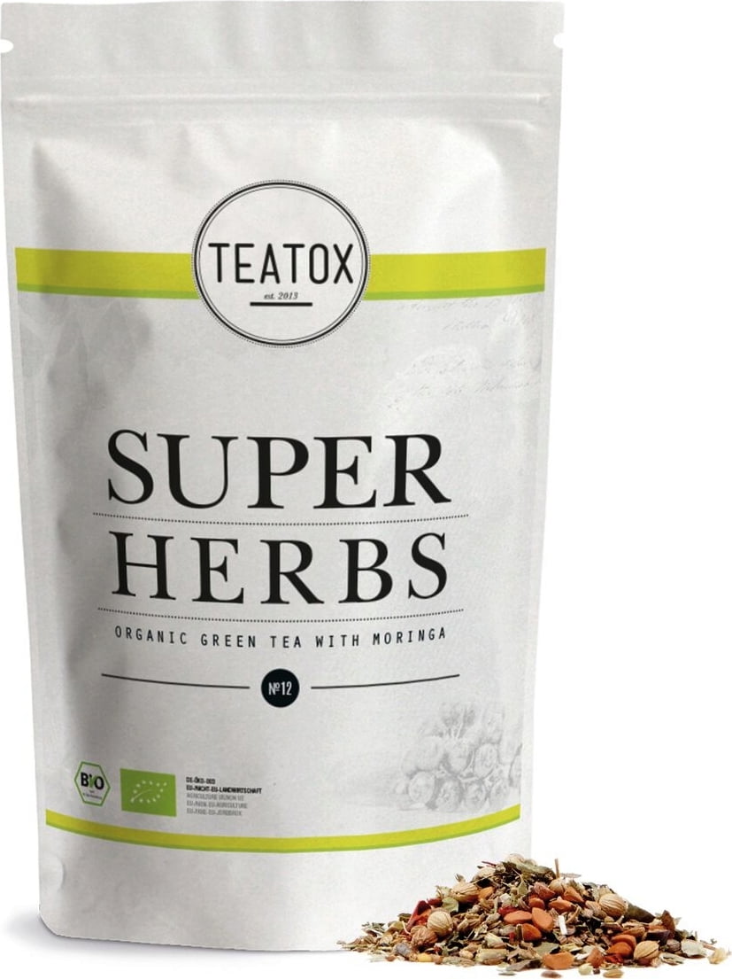 Teatox Super Herbs Kräutertee mit Moringa - Nachfüllbeutel 50 g