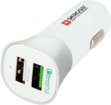 SKROSS - Auto-Netzteil - 5,4 A - Quick Charge 3.0 - 2 Ausgabeanschlussstellen (2 x USB) (2900615)