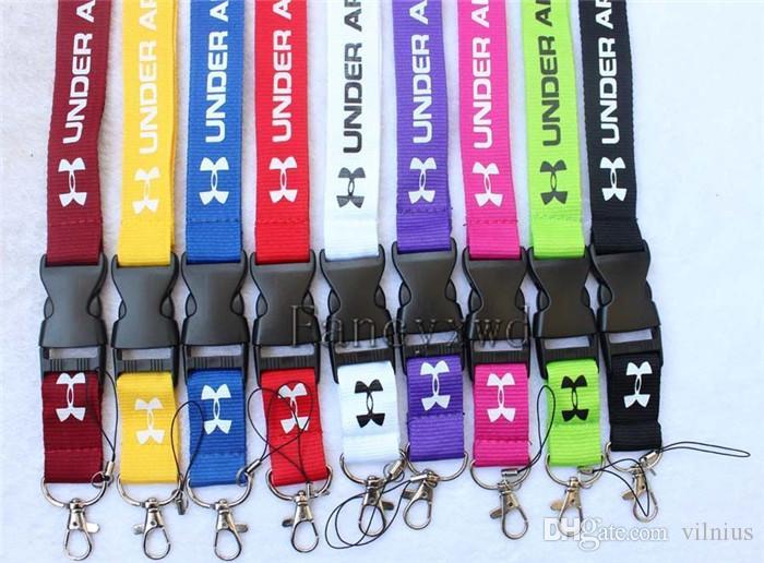Hot ! 20pcs New Design lanyard/ Mix Color Lanyard for MP3/4 cell phone key chain lanyards Strap Holder /Detachable Keychain
