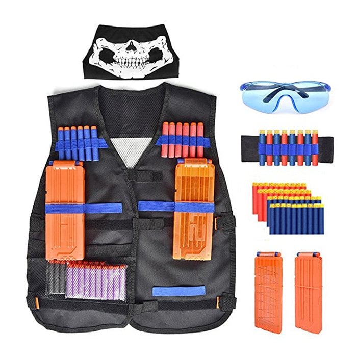 Children's Tactical Vest Equipment for The Nerf Gun Attack Elite Series