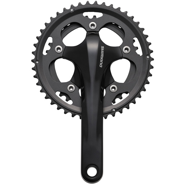 SHIMANO FC-CX50 Cyclocross Chainset, 10-Speed 2-Piece Design 46 / 36T 170mm, Black