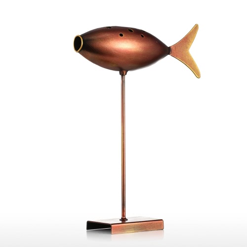 Peces Submarinos Tooarts Escultura de Metal Decoración Hogareña Escultura Creativa Pescado