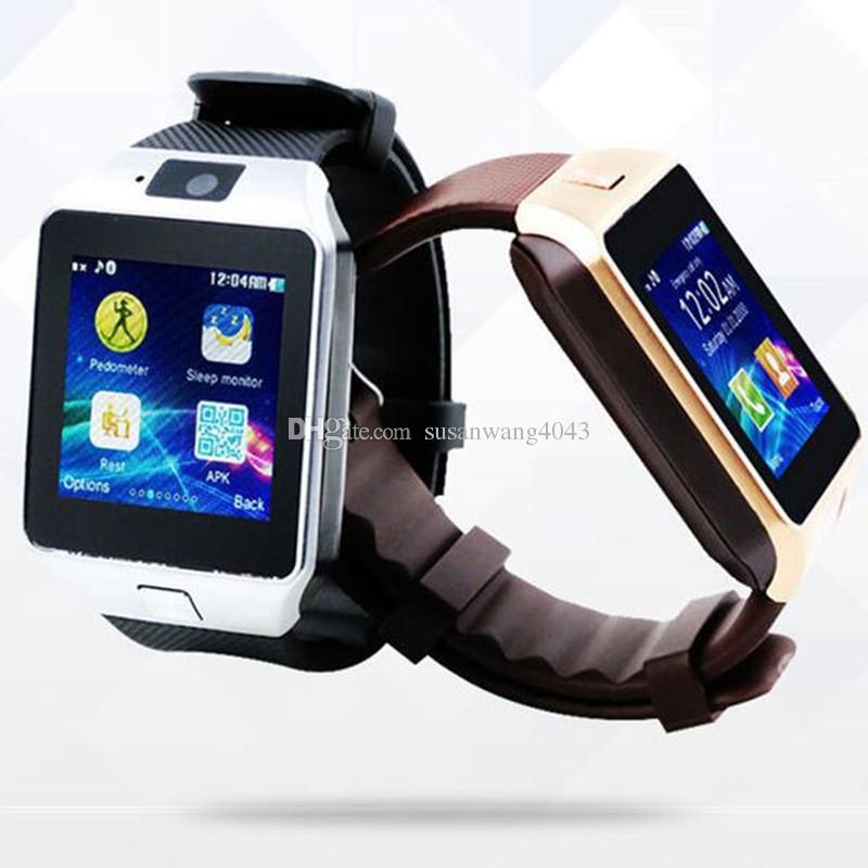 Bluetooth Smart Watch Sync SIM Card Phone for iPhone 7 6s Plus S6 s7 HTC Android IOS Phone many language DHL free USZ032