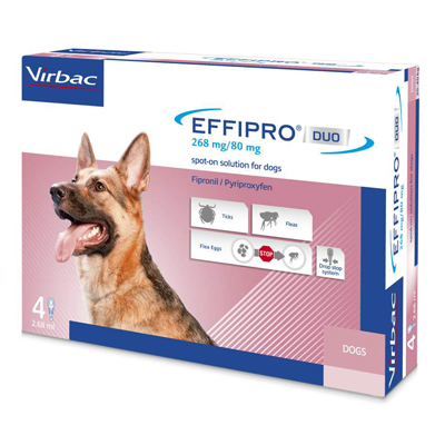 Effipro Duo Flea And Tick Spot-On Large Dogs 45 To 88 Lbs