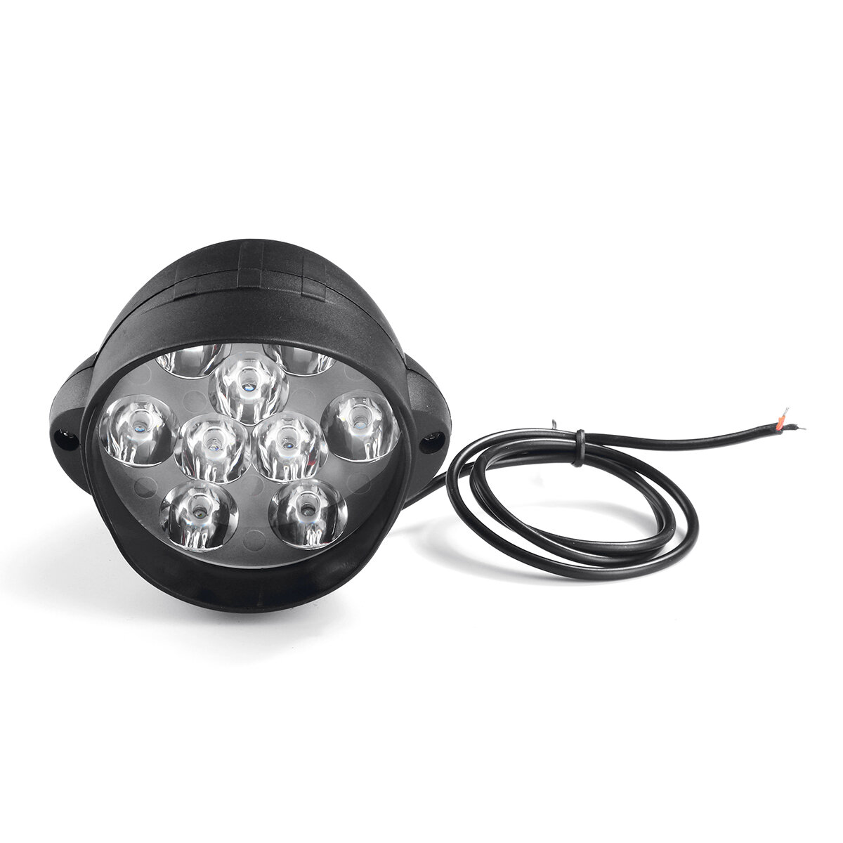 12V-80V 9 LED 9W Motorcycle LED Front Headlights Strong Brightness Far illumination Shark Shape