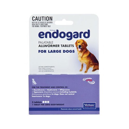 Endogard For Large Dogs 44 Lbs (20kg) 4 Tablet