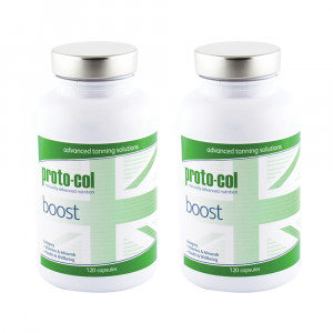 Proto-col Boost - Fur eine naturliche Braune mit Vitaminen & Mineralien - 120 Kapseln - 2er Pack