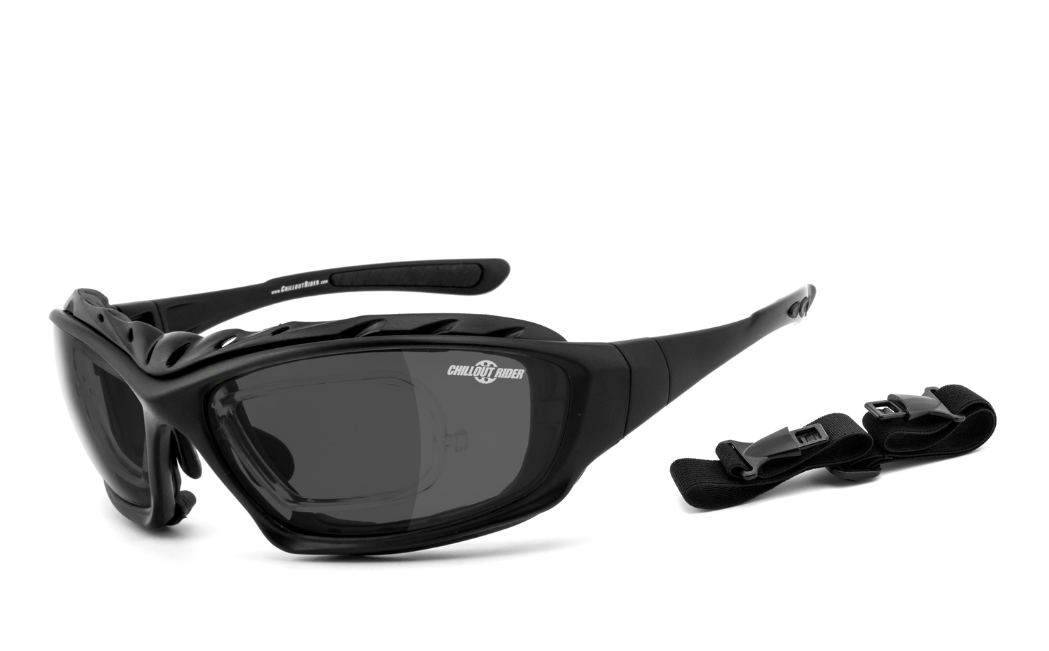 CHILLOUT RIDER | gepolsterte Multifunktionsbrille, Motorradbrille, Motorrad-Sonnenbrille, Bikerbrille, winddicht