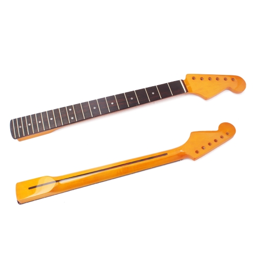 Exquisite Gloss 22 Frets New Replacement Maple Neck Rosewood Fretboard Fingerboard for Fender ST