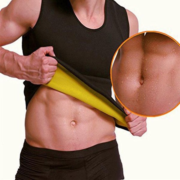 Gym Clothing Mens Sports Sweat Vest Corset Body Shaper Slimming Tank Top Male Waist Trainer Joggers Bodybuliding Shirt Drop