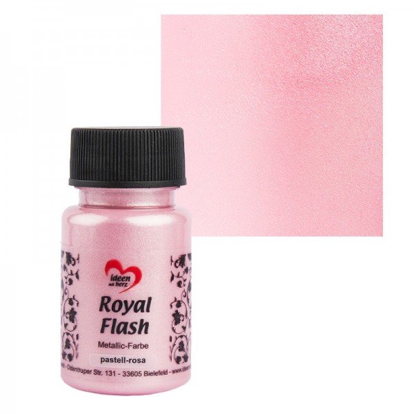 Metallic-Farbe "Royal Flash", pastell-rosa, 50 ml