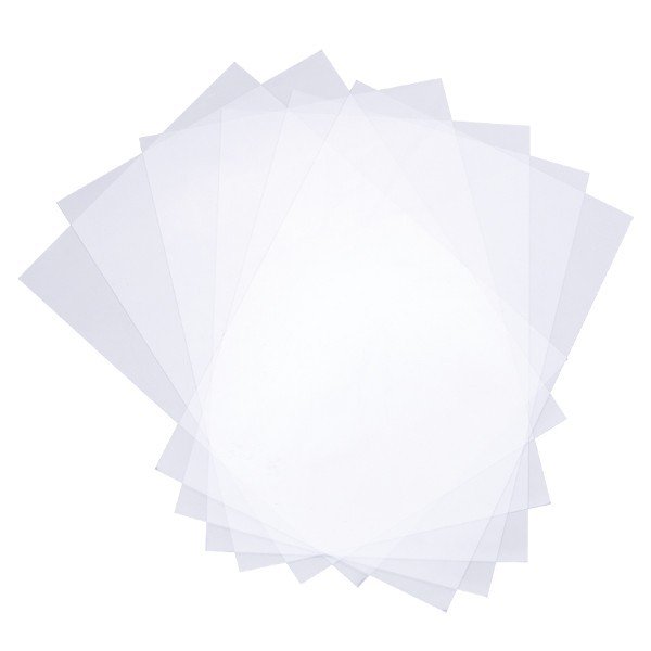 Transparente Windradfolie, nichtklebend, A5, 200 µ, 10 Folien