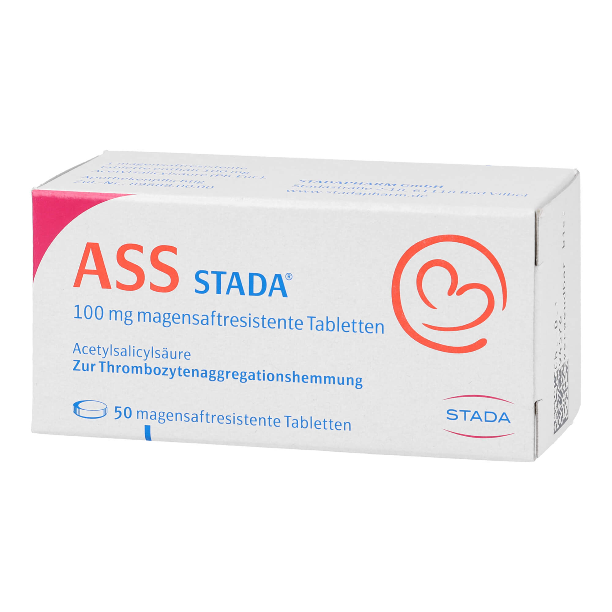 ASS Stada 100 mg Magensaftresistente Tabletten