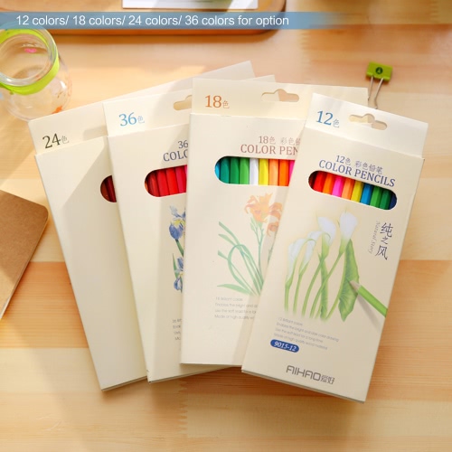 12 Colors Non-toxic Drawing Wood Coloring Colored Pencils Set Painting Stationery for Students Artist   Adults