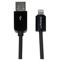 StarTech.com Apple 8 Pin Lightning Connector auf USB Kabel - USB Kabel für iPhone / iPod / iPad - iPad-/iPhone-/iPod-Lade-/Datenkabel - Lightning / USB - 24/28 AWG - USB Typ A, 4-polig (M) - Lightning (M) - 1,0m - Doppelisolierung - Schwarz - für Apple iP