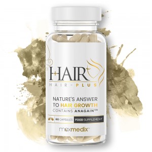 Hair-Plus - Naturliche Nahrungserganzungsmittel Kapseln mit AnaGain, Kupfer & Zink - 60 Kapseln zwe