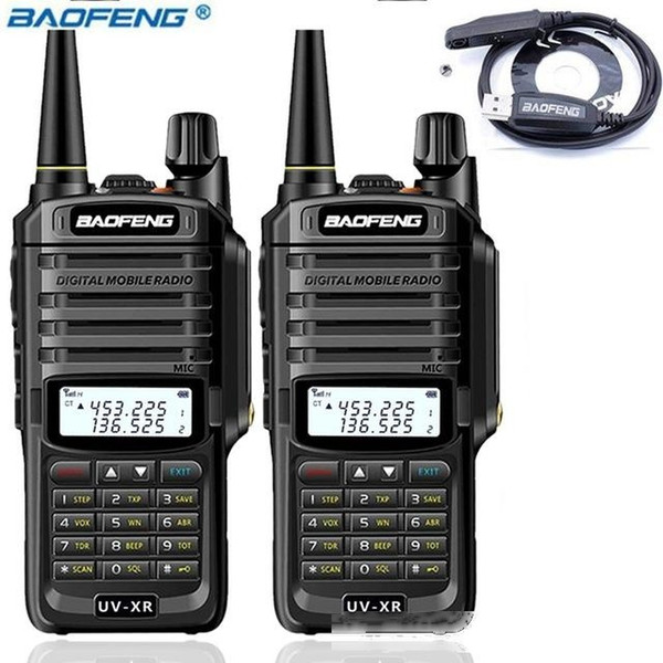 hones & telecommunications walkie talkie 2pcs baofeng uv-xr 10w powerful walkie talkie cb radio set portable handheld 10km long rang...