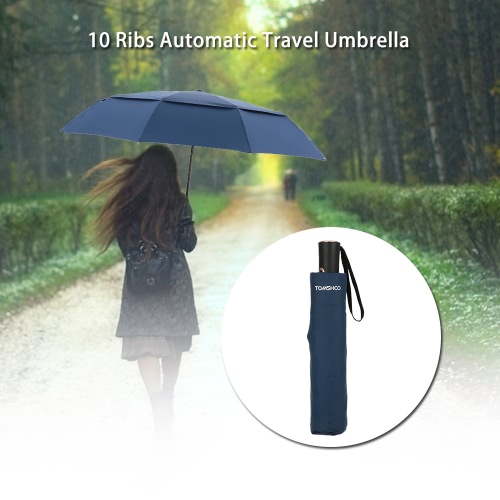 Parapluie automatique TOMSHOO Windproof Double Canopy