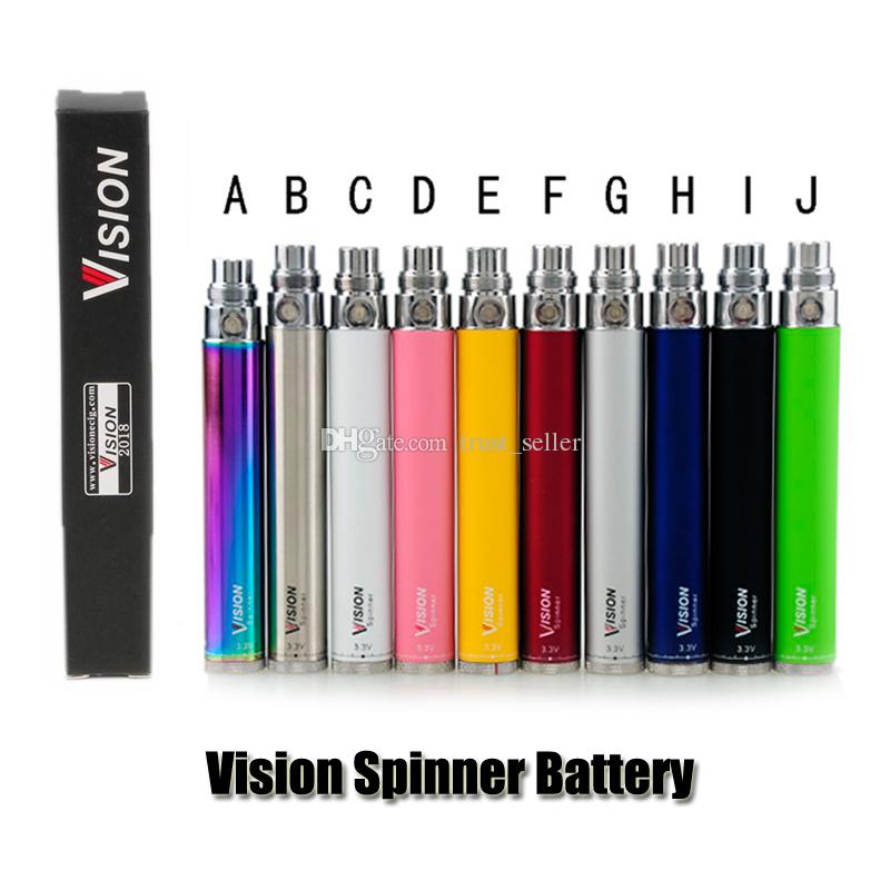 Vision Spinner Battery 650/900/1100/1300mAh Ego C Twist Variable Voltage VV Battery For CE4 510 Thread Nautilus Mini Protank 3 Atomizer