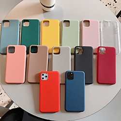 Cheap TPU Case for Apple iPhone 11 XR 6s Simple Case Shockproof Mobile Phone Case Solid Colored for iPhone SE2020 iPhone XR XS MAX Protective Case Cover for iPhone 11 Pro / iPhone 11 ProMax/iPhone 7/8