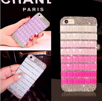 For iphone 6 case 3D Luxury Crytal Rhinestone Full Diamond DIY Hard Case Cover for iPhone 6 Plus 4.7 inch iphone 5 5S Bling Girls