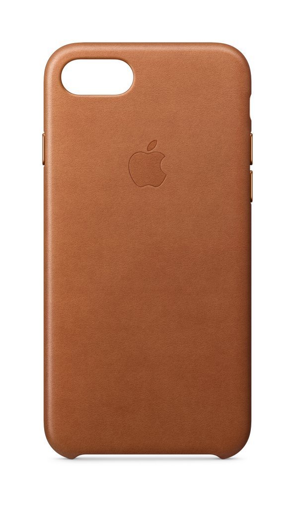Apple - Hintere Abdeckung für Mobiltelefon - Leder - Saddle Brown - für iPhone 7, 8