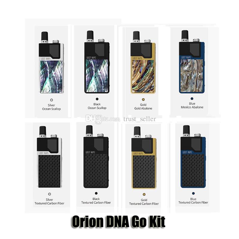 Authentic Lostvape Orion DNA Go Pod Kit 950mAh VV Variable Voltage Battery Box Mod 2ml Cartridge Vape Kits Genuine