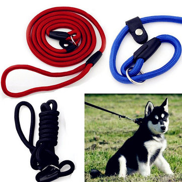 55'' Adjustable Nylon Rope Pet Dog Slip Training P-Leash Walking Leading Collar 4 Color