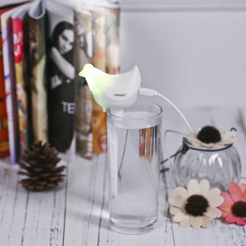 USB DC5V Portable Ultrasonic Humidifier Home Office Mini Aroma Diffuser Aromatherapy Mist Maker with Colorful LED Nightlight