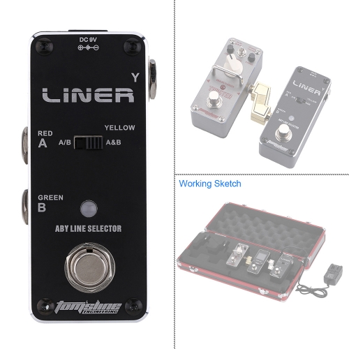 Pédale d'effet d'arôme ALR-3 Liner Aby ligne sélecteur Mini guitare électrique