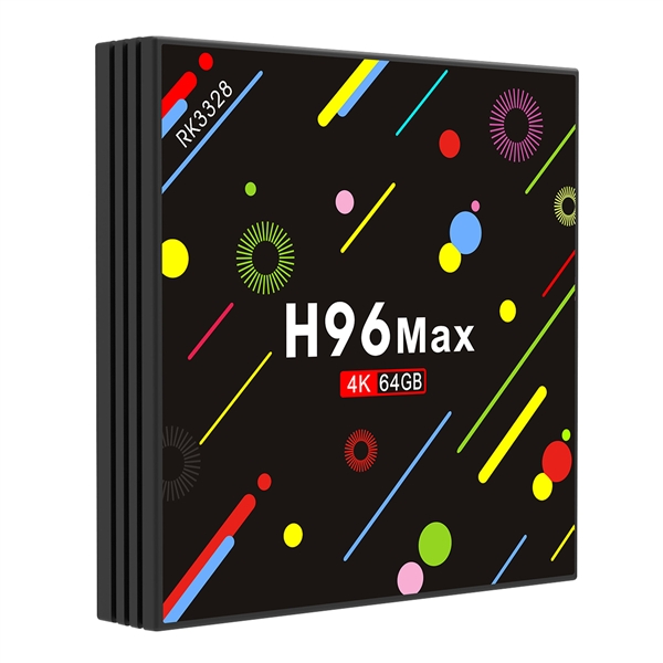 H96 MAX-TV-Box RK3328 Quad-Core 4GB + 64GB Android 7.1 HD Smart TV Box Dual WiFi BT4.0 Smart Media Player