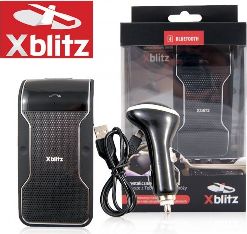 Xblitz X200 Freisprecher Bluetooth-Lautsprecher - Bluetooth 3.0 - 3 Stunden Sprechzeit - Schwarz