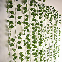 12 pièces 220 cm plantes artificielles vigne décoration murale fête de mariage décorative feuilles artificielles verdure plantes suspendues artificielles pour décoration murale de mariage, décor de Lightinthebox