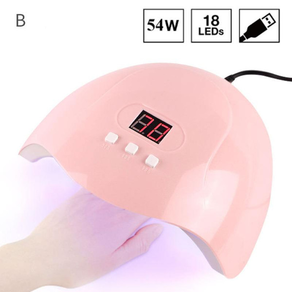Polish Manicure UV LED Phototherapy Nail Lamp Tools Double Light Source Timer Dryer Gel Portable Salon Fast Curing Machine