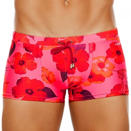 Tribe Maui Swim Boxer - Pink Hibiscus M