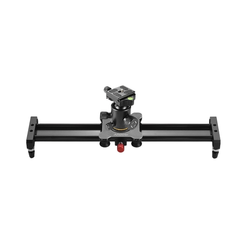 Andoer 40cm/15.7inch Aluminum Alloy Camera Video Slider Track Rail Stabilizer with Ball Head Quick Release Plate