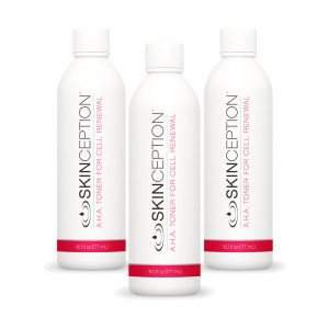 Skinception A.H.A. Toner For Cell Renewal - For Deep Cleansing & Hydration - 177ml Topical Fluid - 3