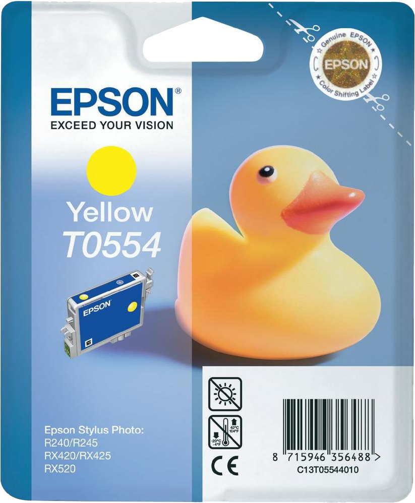 Epson Original T0554 Duck Ink Cartridge 8ml Yellow