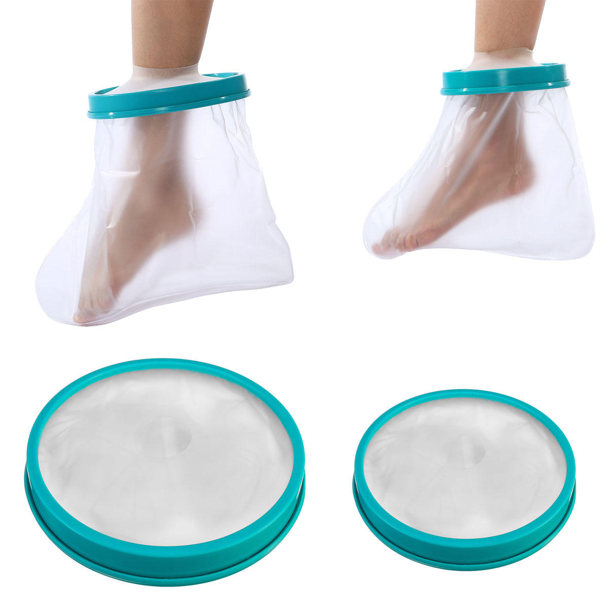 Adult Child Foot Ankle Waterproof Elasticity Seal Cast Plaster Bandage Protector Cover
